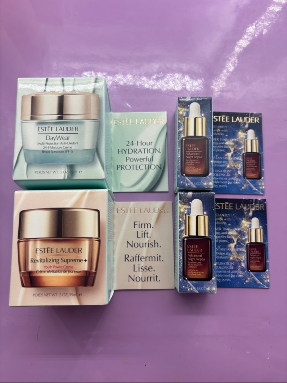 Estée Lauder NEW daywear, revitalizing supreme and 2 advanced night repair
